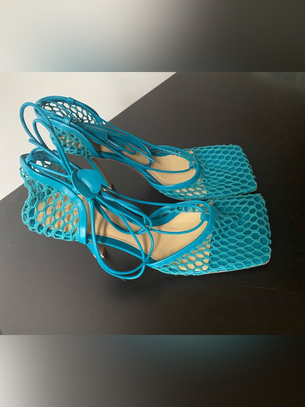 Bottega Veneta Stretch Lace Up Sandals